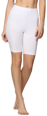 Image de Leggings courts en coton pour femme Bellivalini BLV50-157 (blanc, taille S)