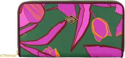 Produktbild von Oilily Zoey Wallet Sketchy Flower Forrest Green