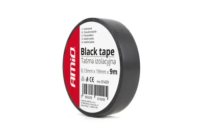 Obrázek produktu pro 01429 Černá izolační páska 19 mm x 9 m