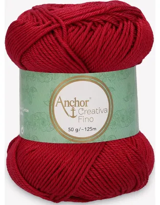 Obrázok produktu pre Anchor Creativa Fino – bavlnená priadza na háčkovanie (farba 00192)