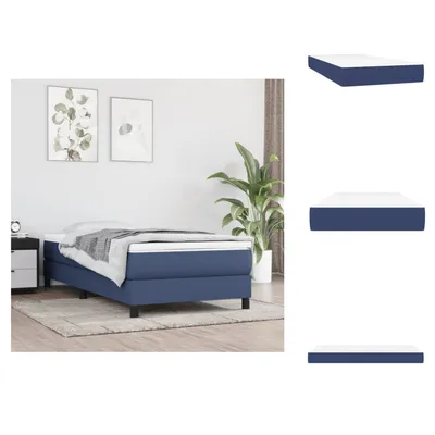 Obrázok produktu pre vidaXL Taštičkový pružinový matrac modrý 80x200x20 cm látka - Matrace