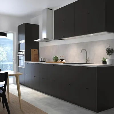 Produktbild von Schubladenfront in mattem Anthrazit, 80 x 20 cm