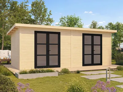 Produktbild von Fjordholz Gartenhaus Modell Alu Line 28-H