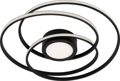 Produktbild von Di-Ka LED Deckenleuchte Frame Curl Ø 56 cm schwarz, mit Mittellicht