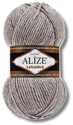 Productafbeelding van Alize 1x 100g Lanagold garen, effen kleur, geschikt voor haken en breien (283)