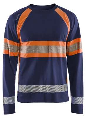 Produktbild von Blakläder® High Vis Shirt langärmelig 3510 1030 in div. Farben, Farbe:schwarz/gelb, Größe:XS