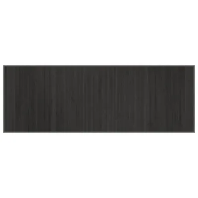 Image de vidaXL Tapis Rectangulaire Gris 70x200 cm Bambou