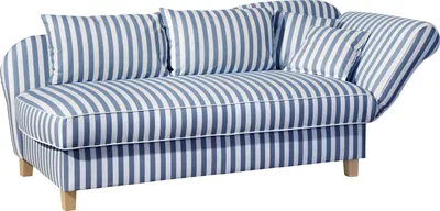 Produktbild von Max Winzer Recamiere mit Armteil rechts klappbar Selma - Flachgewebe blau - Maße: 190 / 210 x 88 x 82 cm