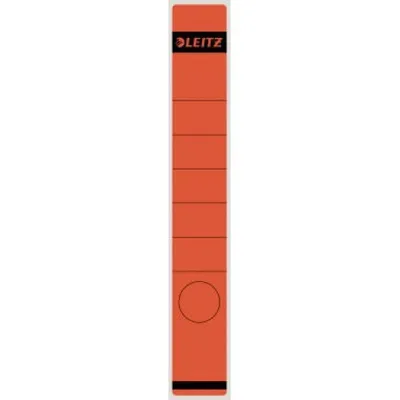 Obrázek produktu pro Leitz 1648-00-25 1648 Rückenschilder - Papier, lang/schmal, 10 Stück, rot