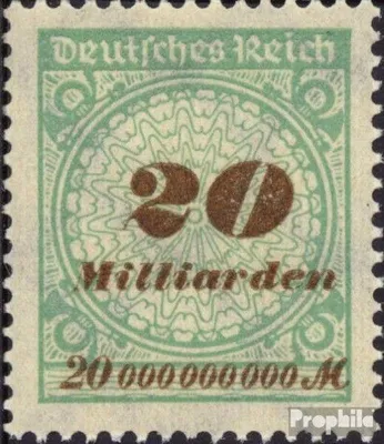 Produktbild von Briefmarken Deutsches Reich 1923 Mi 329A gestempelt Hochinflation