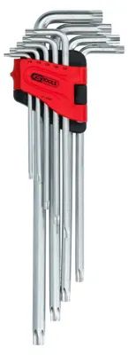 Imagen del producto de KS Tools 151.4580, Llave Torx en L, metálica, acero cromo-vanadio, 441 g, juego de 9 piezas