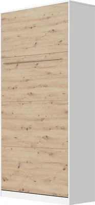 Produktbild von SMARTBett Schrankbett Standard  Weiss/Wildeiche 90 Vertikal