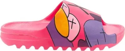 Produktbild von Damen Schaumstoff Badelatschen Badeschuhe Pantoletten Keks Monster Dunkelrosa Gr.38