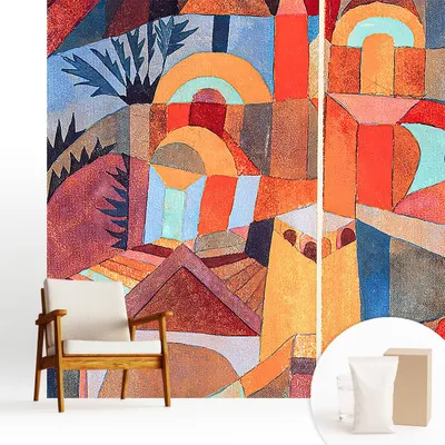 Produktbild von Fototapete  - 250x250 cm - Tapete - Wandtapete - Wandbilder - Dekofolie - Tapete Folie - Wand - Dekoration - Wohnzimmer - Farbenfrohes Mosaik