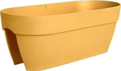 Produktbild von elho® Vibia campana Geländerkasten Flower Bridge Honiggelb 60 cm - Kunststoff