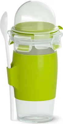 Produktbild von EMSA Yoghurt Mug Clip & Go 0,45l mit Löffel