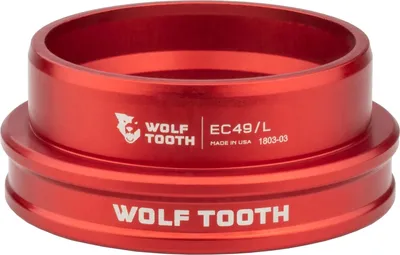 Image de Wolf Tooth Premium Jeu de direction, partie inférieure, 1.5", EC49/40, red