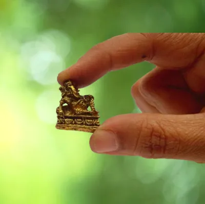 Miniatur-Standbild Ganesha in Ruhepose, Sammlerstück (11398)
