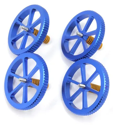 4 Alu-Handdreh-Nivelliermuttern Ø60 mm für 3D-Drucker