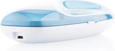 Imagen del producto de Cepillo de dientes eléctrico ETA para viajes, modelo SONETIC ETA470790000, incluye 2 cabezales de cepillo intercambiables y un estuche de carga para viajes con conexión USB
