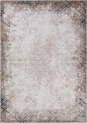 Zdjęcie produktu dla Dywan z Krótkim Włosiem Mazovia - Abstrakcyjny Beżowy Dywan do Salonu, Sypialni, Biura - Ogrzewanie Podłogowe - 140x200 cm