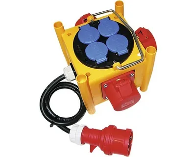 Obrázok produktu pre Predlžovací kábel s mini rozvodnicou Brennenstuhl H07RN-F 5G2,5 3x400V / 4x230V 1 m