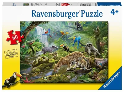 Image de RAVENSBURGER Puzzle des animaux de la forêt tropicale 60 pièces