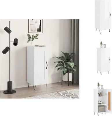 Produktbild von vidaXL Sideboard Hochglanz-Weiß 34,5x34x90 cm Holzwerkstoff - Sideboards