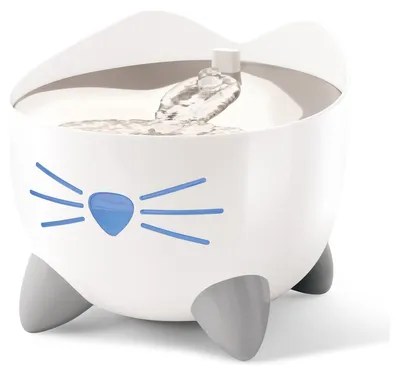 Immagine prodotto di Pixi Smart Fountain, fontanella per gatti, con ciotola in acciaio inox, 2l, 21x21x19 cm