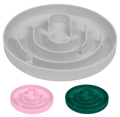 Produktbild von Hundenapf Antischlingnapf mit Saugnapf Silikon Grau 15x15x2cm