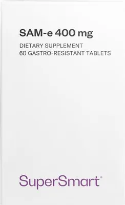 Zdjęcie produktu dla SuperSmart SAM-e 400 mg Dietary Supplement - 60 kapsułek dojelitowych