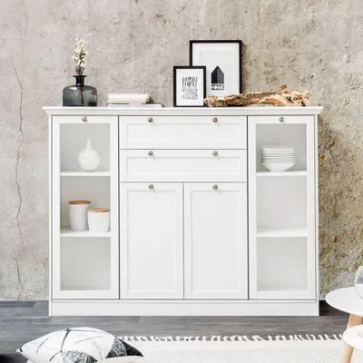 Immagine prodotto di Credenza Landwood53 colore bianco 160x40x120H