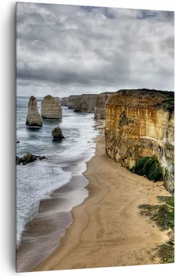 Produktbild von Bild auf Leinwand - Leinwandbild - Einteilig - Strand Ozean Landschaft - 80x120cm - Wand Bild - Wanddeko - Wandbilder - Leinwanddruck - Wanddekoration - Leinwand bilder - Wandbild - PA80x120-0141