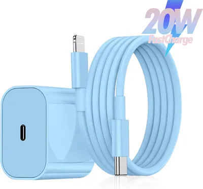 Produktbild von 20W Schnellladegerät mit Ladekabel USB-C Adapter für iPhone 17 17 Pro 16 16Pro 1515 Pro iPad, iPad Pro