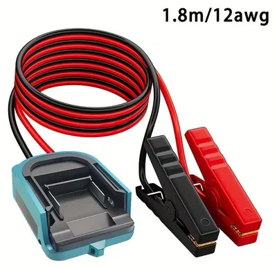 Produktbild von Starthilfekabel-Adapter für 18-V-Akkus, 12 V Ausgang, 100 A, 1,8 m Kabel mit Schalter