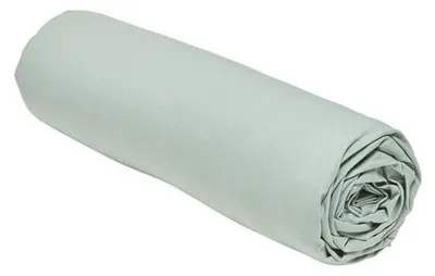 Image de Aujourd'hui drap élastique, coton, vert clair, 140x190cm, pour 2 personnes