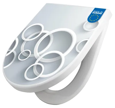 Produktbild von WC Sitz mit Absenkautomatik D Form Motiv Weiße Ringe [TDW3 10764]