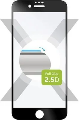 Produktbild von FIXED Full-Cover Tempered Glass für Apple iPhone 7/8/SE (2020/2022), vollflächig klebend, schwarz