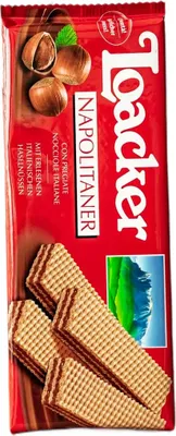 Produktbild von Loacker Classic Napolitaner Knusprige Waffelschnitten mit Haselnusscreme 175g