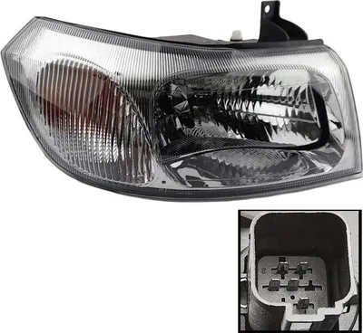 Immagine prodotto di Faro destro Ford Transit V184, regolazione elettrica, versione minibus, carrozzeria, Doka, Transporter, 1103123 | 2001-2006