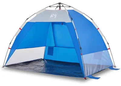 Image de vidaXL Tente de plage 2 personnes bleu azur Quick Release imperméable