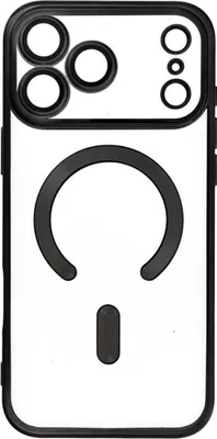 Produktbild von Handyhülle Bumper Schutzhülle mit integriertem Magnetring und Kameraschutz kompatibel mit iPhone 17 Schwarz