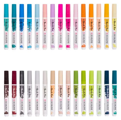 Produktbild von Bruynzeel Ecoline Pinselstift-Set zusätzlich, 30 Farben