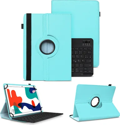Produktbild von Schutzhülle Huawei MatePad 10.4 Hülle Tablet Tasche QWERTZ Bluetooth TastaturFarben:Türkis