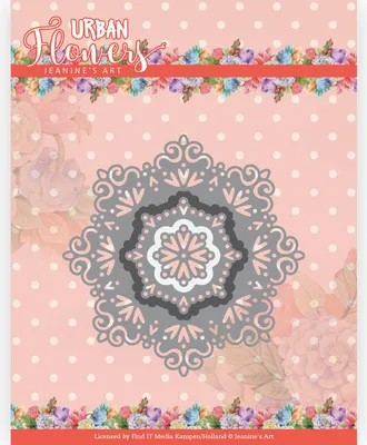 Produktbild von Stanzschablone - Jeanines Art - Urban Flowers - Urban Deckchen