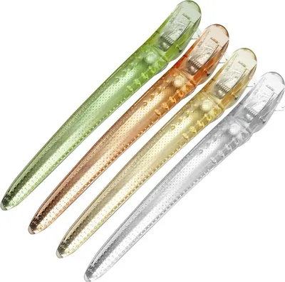 Immagine prodotto di 4 pezzi. Fermagli professionali per capelli sezionanti denti antiscivolo fermaglio per capelli parrucchiere