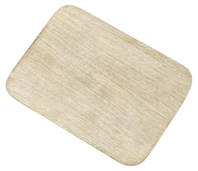 Kerzenplatte Aluminium gold gebürstet 13,5x10 cm rechteckig