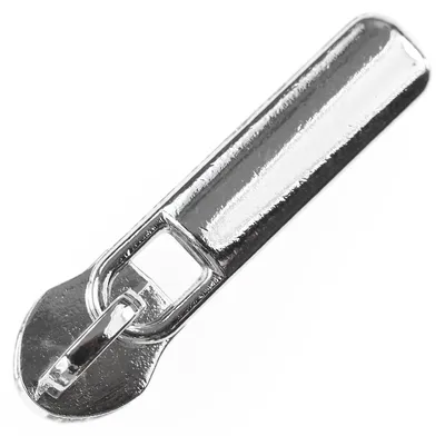 Zipper für Spiralreißverschluss, 5mm,silber