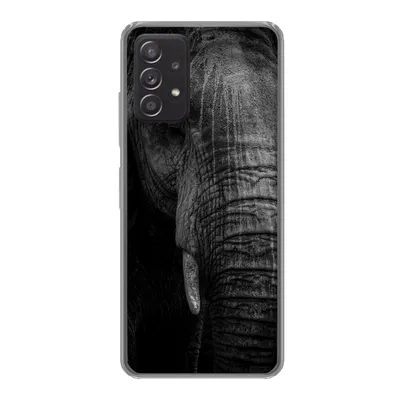 Produktbild von MuchoWow® Handyhülle Schutzhülle Hülle für Samsung galaxy a73 Elefant - Tier - Porträt Silikon Softcase Handy Hülle - Handyhülle
