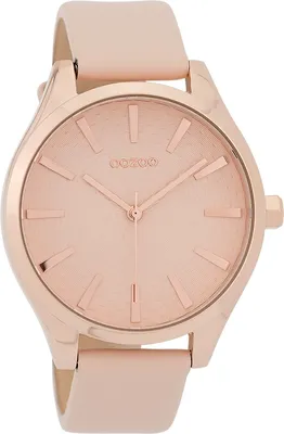 Produktbild von Oozoo Armbanduhr rosa Leder Timepieces Damen Analog-Quarzuhr UOC9686A
